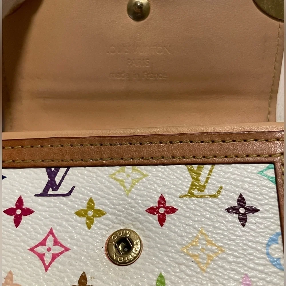 Louis Vuitton Monogram Multicolor Porte Monnaie Coin Purse / Wallet